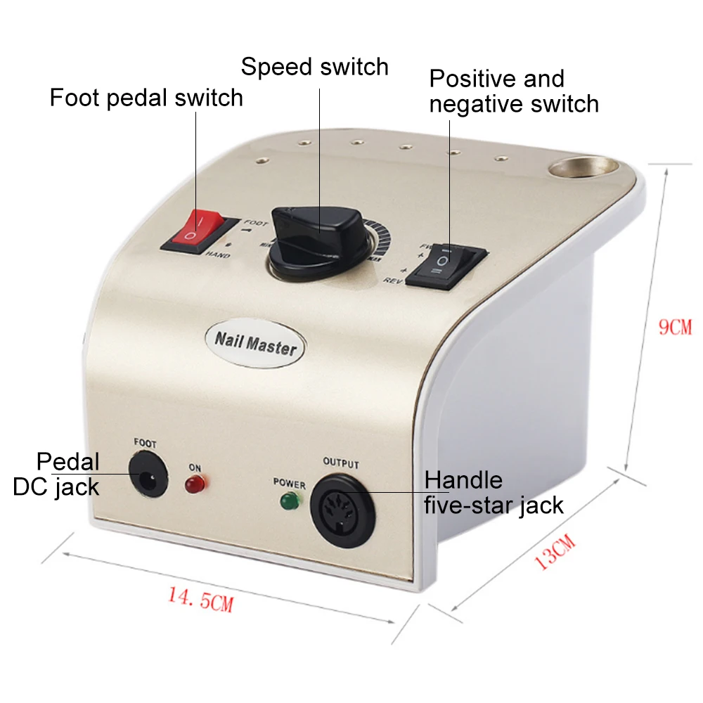 

35000RPM Electric Nail Drill Manicure Machine Polishing Apparatus For Manicure Professional Nail File Tools Nail Art Machine