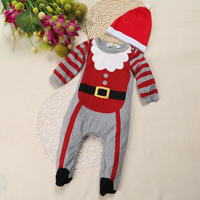 Menoea Baby Rompers New Christmas Style Boys and Girls Long-Sleeve Clothing Suits for Newborn Winter Clothes Sets | Детская одежда и