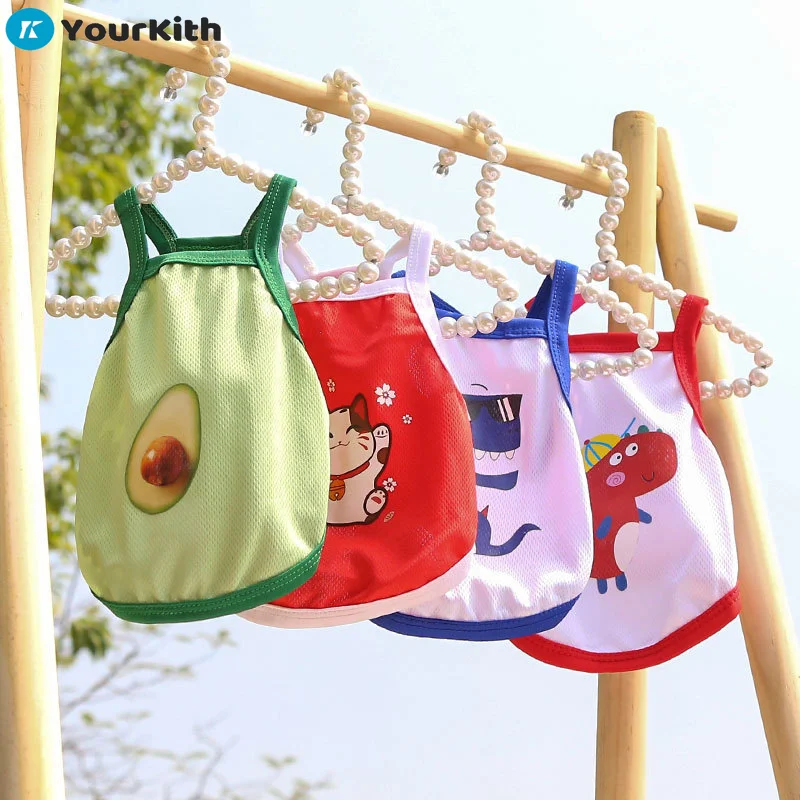 

YourKith Puppy Clothes Dog Vest Camisole Mesh Breathable Dogs Cats Pets Clothes Teddy For Small Breeds Dogs