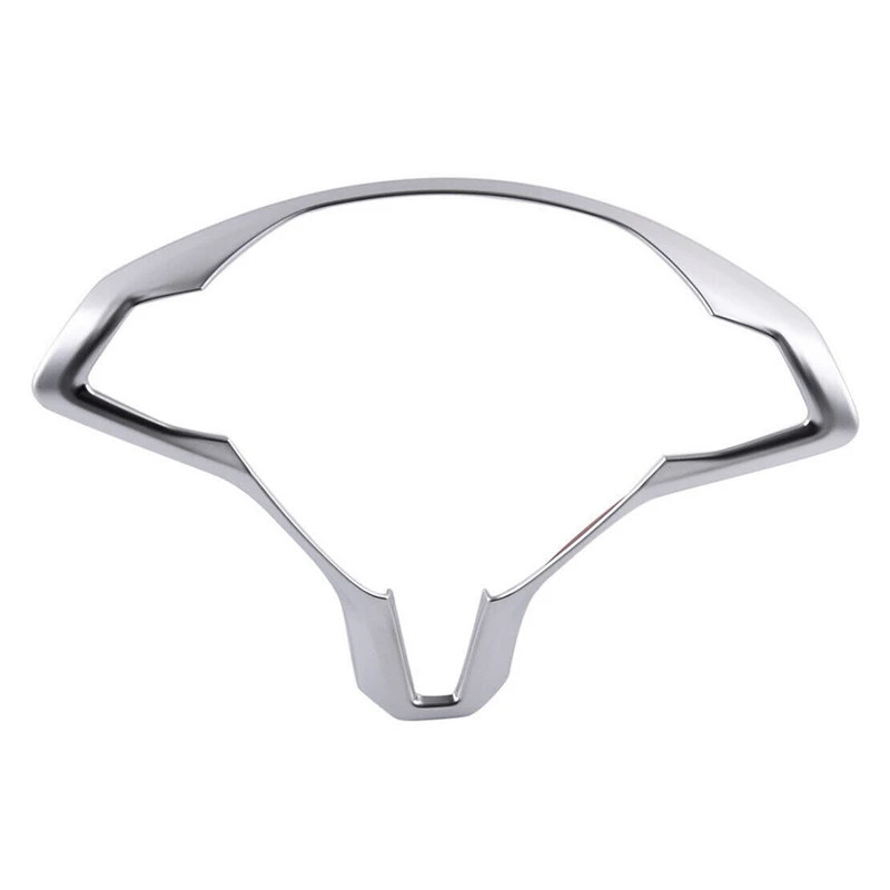 

NewChrome Car Inner Steering Wheel Frame Trim Steering Wheel Modified Decorative Accessories for Tesla Model S Model X 2016