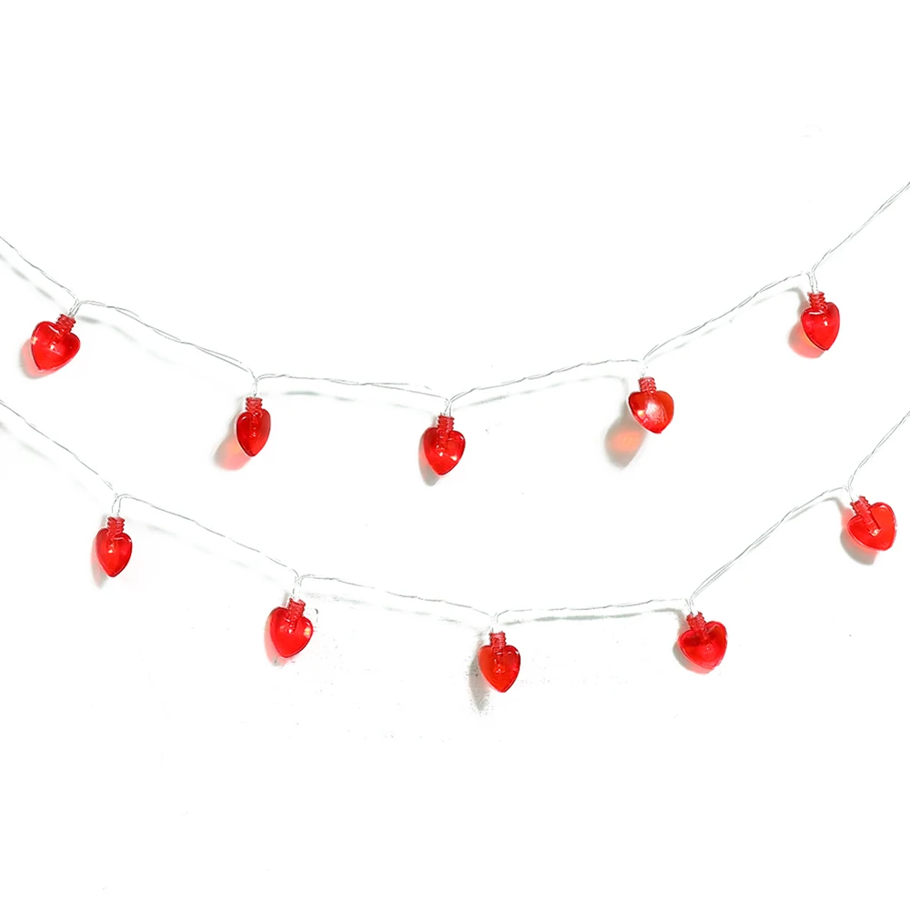 

4m 40LEDs Wedding Home Indoor Decoration LED Light String with Remote Control Red Heart Shape Romantic Lights