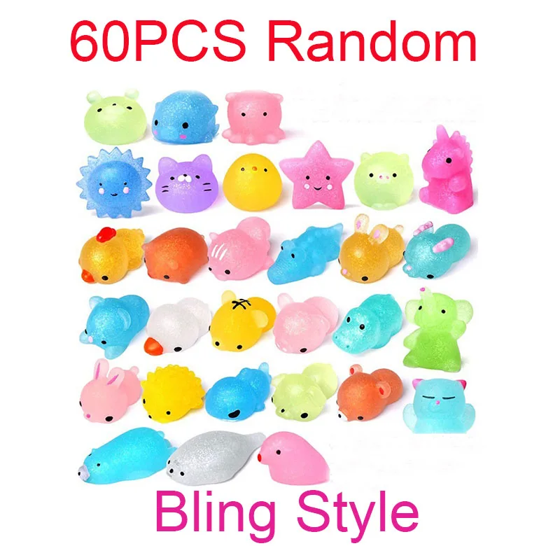 10-60 шт Kawaii Squishies Mochi Anima Squishy игрушки для детской вечеринки мини снятия стресса на