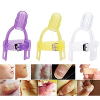 2 colors new arrival nontoxic latex free silicone baby kids child finger guard stop thumb sucking wrist band sucking appliance
