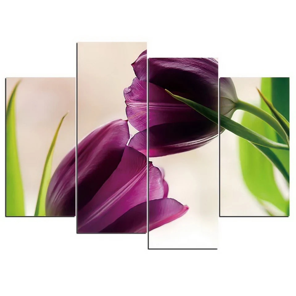 

Artistic Print Drawing Decor for Home Living Room Wall Art Poster Picture Framed Spray Painting Decoration on Canvas Flower D627