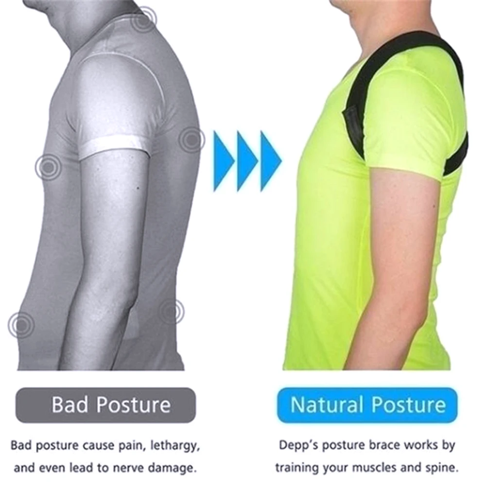 Корректор осанки позвоночника Защита спины и плеч коррекция повязка на горбатую