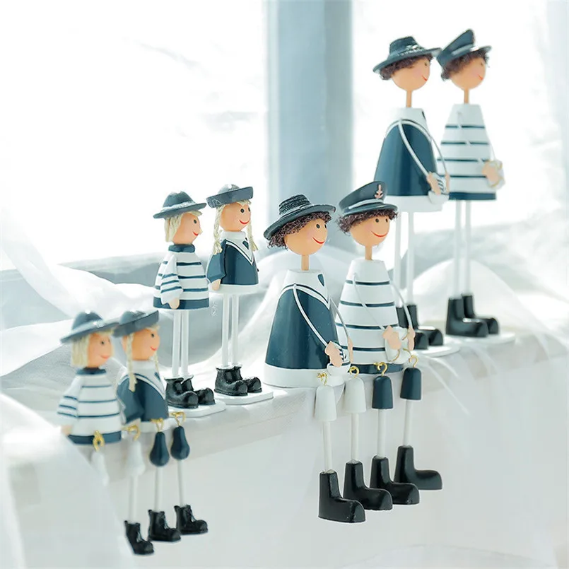 

Home decoration modern Navy family Crafts Statue Sculpture Toy Gift Ornament Home Office Desk Decorative Ornament