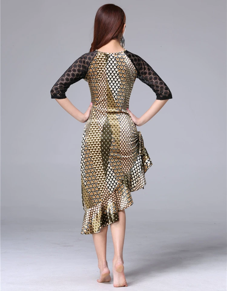 Женское леопардовое платье для латиноамериканских танцев бальные платья ча