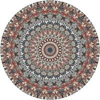 american style light luxury retro round rugs flower pattern carpet for living room bedroom yoga mat free shipping