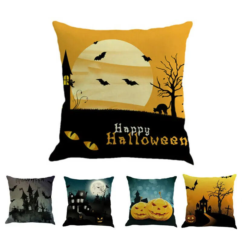 Новая мода Хэллоуин Подушка с изображением тыквы крышка диван Чехол гостиная