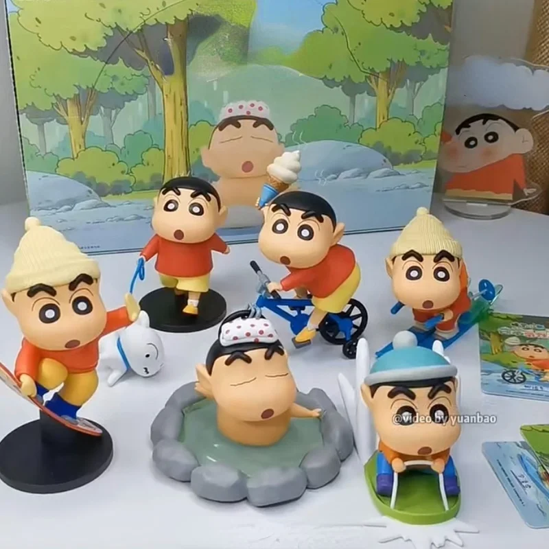 

Bandai Anime Model Neca Crayon Shinchan Daily Series 2nd Generation PVC Movable Doll Collection Children Toy Gift Action Figure