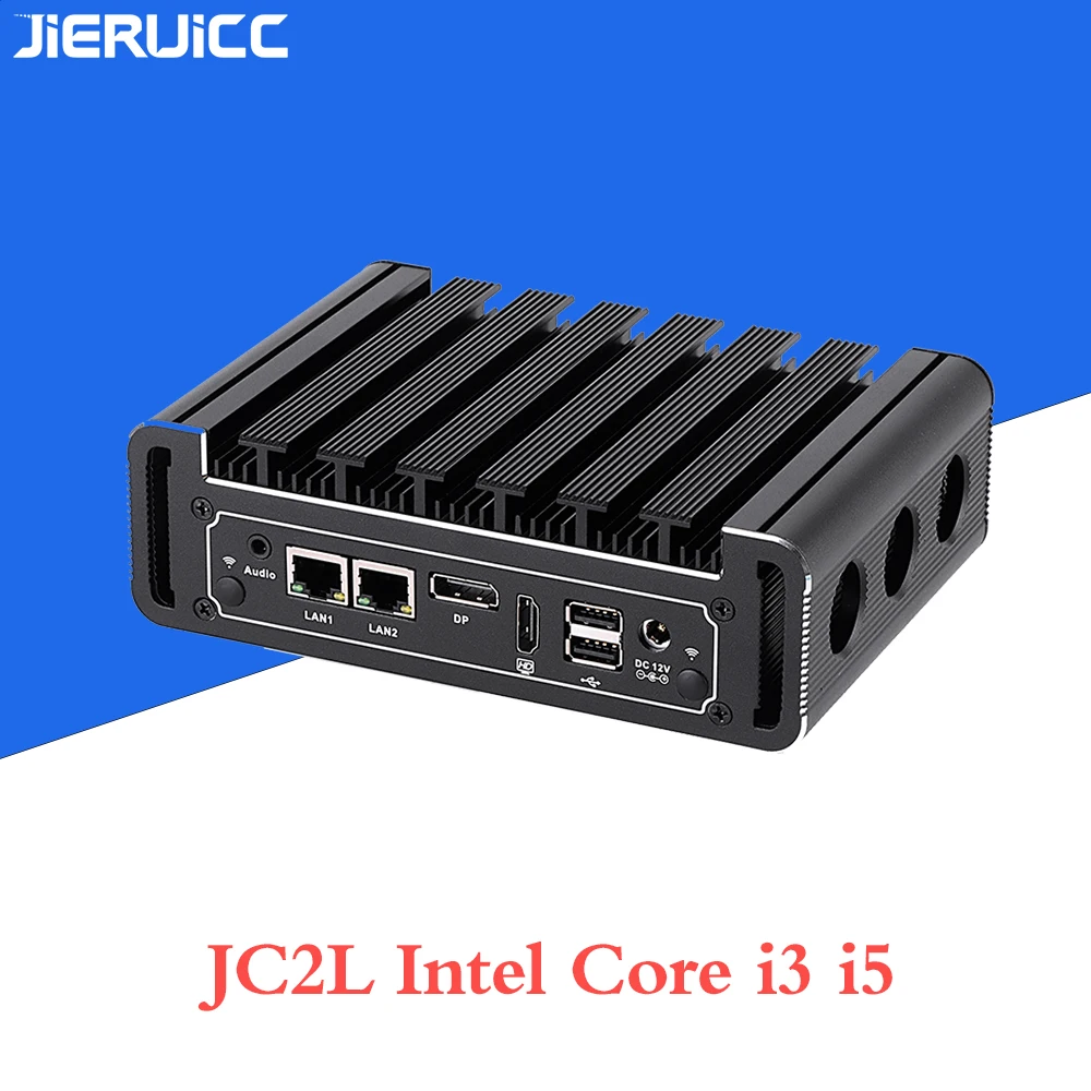 Мини-ПК без вентилятора Core i3 7100u i5 7200u JC2L с 2 * RTL 8111E 10 м/100 м/1000 м Lan com-портами M.2 SSD lan nano
