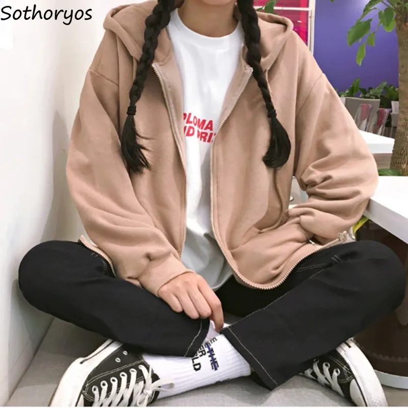 

Толстовки Женские однотонные простые теплые с капюшоном мягкие высококачественные корейские стильные женские трендовые толстовки с карма...