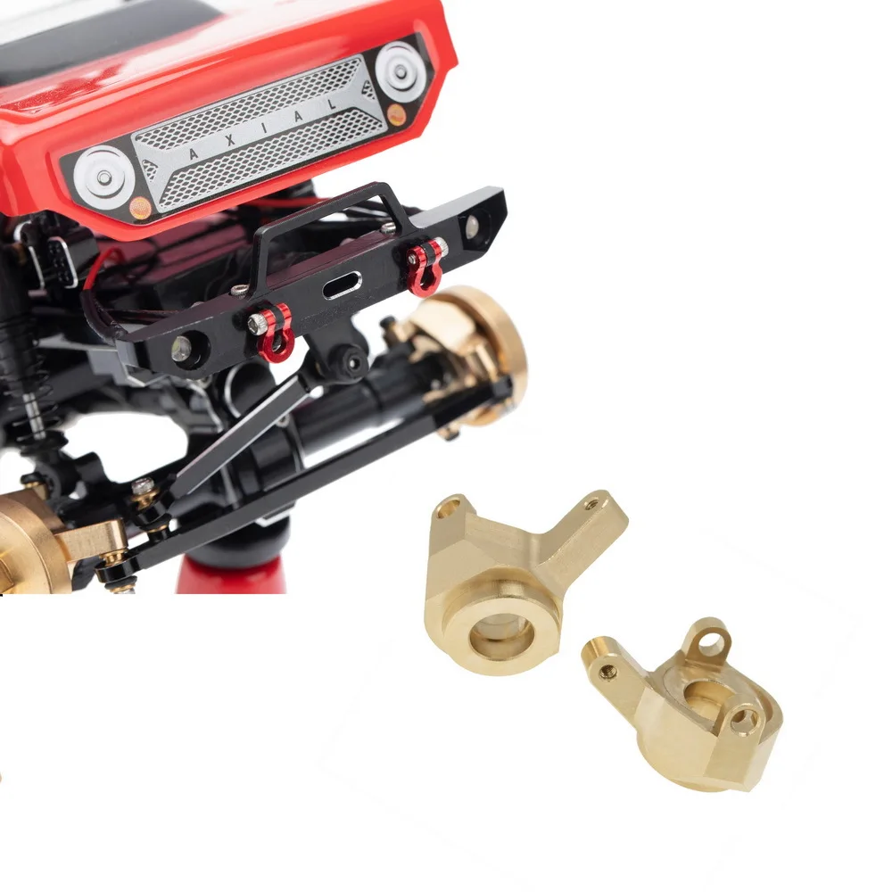 

Brass Counterweight Steering Knuckles Wheel Hex Shock Absorber For 1/24 RC Crawler Car Axial SCX24 90081 Upgrade Parts
