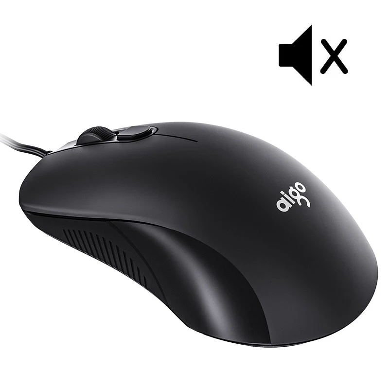 

Aigo USB Wired Mouse 2400 DPI Computer Mouse 4-Button Silent Gaming Mouse for PC/Laptop/Computer/Desktop/Mac
