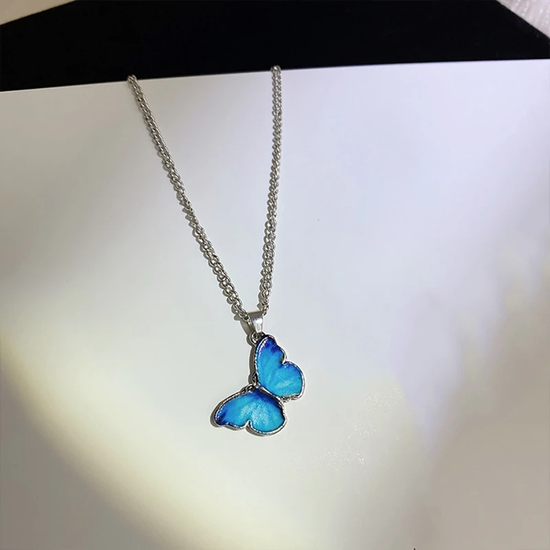 Ожерелье с подвеской-бабочкой для женщин и девушек | Украшения аксессуары