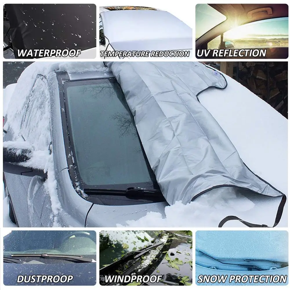 Чехол на лобовое стекло автомобиля Солнцезащитный чехол для зимы снега льда