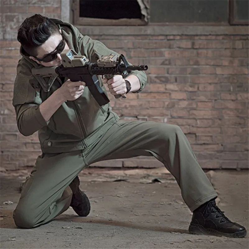 Скрытый Акула мягкая оболочка военные тактические брюки водонепроницаемый