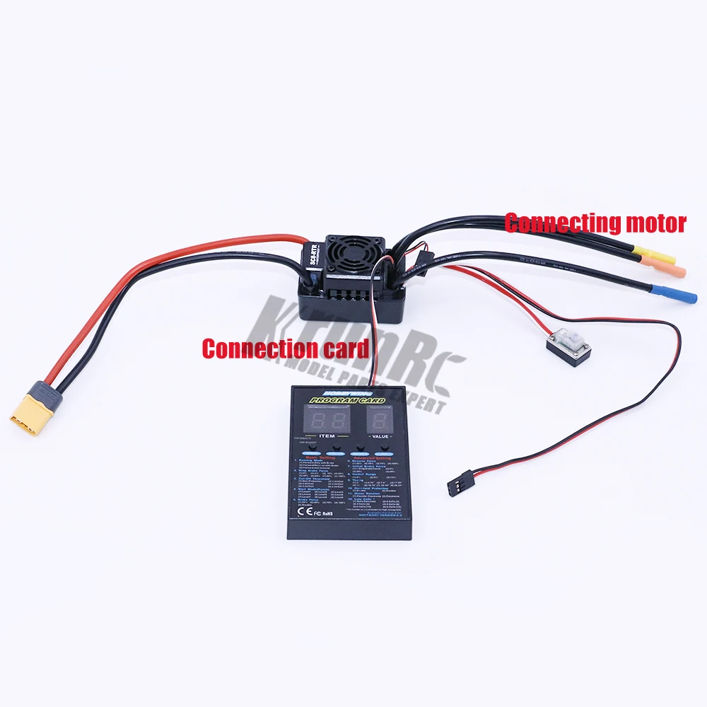Hobbywing SC8-RTR 120A бесщеточный ESC+ 3660 2700KV/3300KV/3500KV/3800kv Бессенсорный двигатель+ Программа карты для 1/10 RC автомобилей