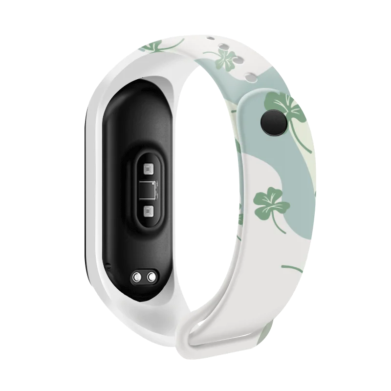 For Xiaomi Mi Band 6 5 4 3 NFC Strap Band Silicone Watercolor Printing Pattern Blet Xiao MI 6 5 4 3 Watch Band Bracelet  Wrist