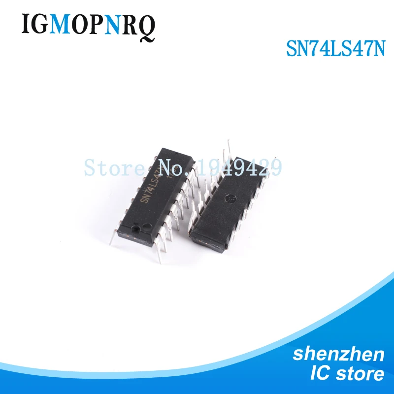 10 шт. SN74LS47N DIP16 SN74LS47 74LS47N 74LS47 от BCD до 7 сегментов новинка быстрая доставка| |