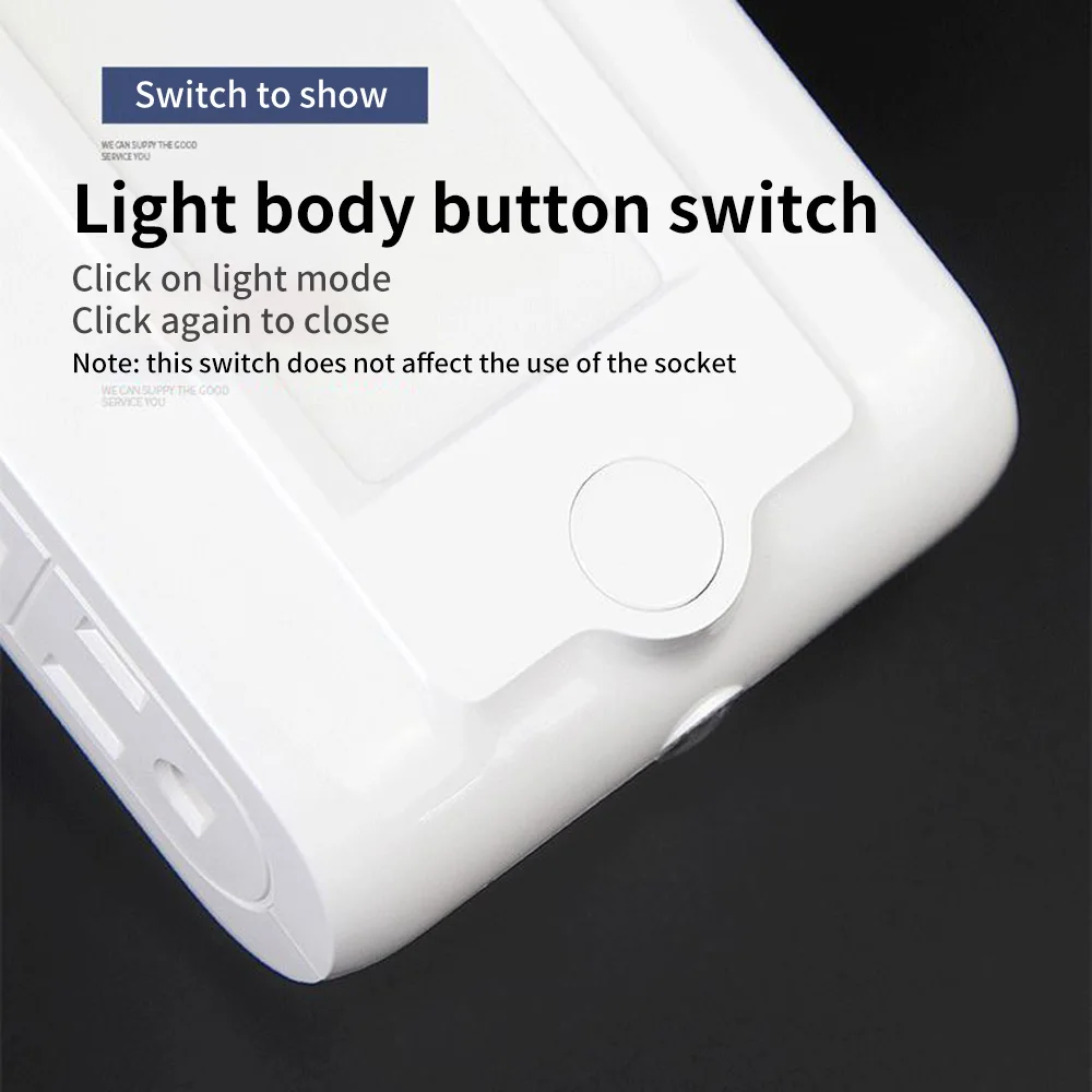 

3.1A Dual USB Charging Socket Plug With Night Light Multi-Function Smart Led Lamp Bedroom Hallway Bathroom US 110v-220v Plug