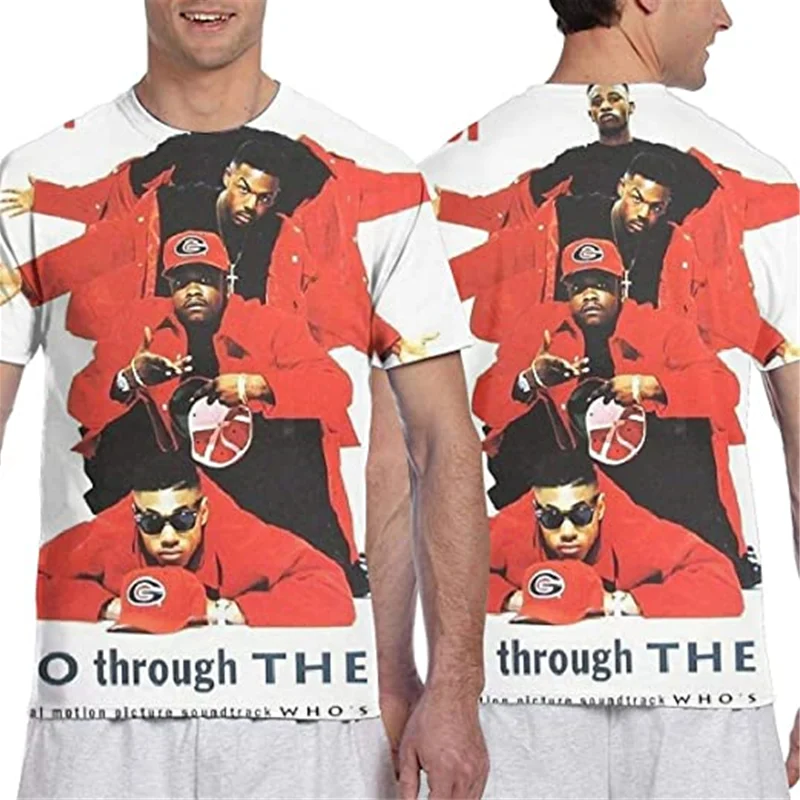 

Men's Distinctive Double Full Printed Tee retro t shirt harajuku