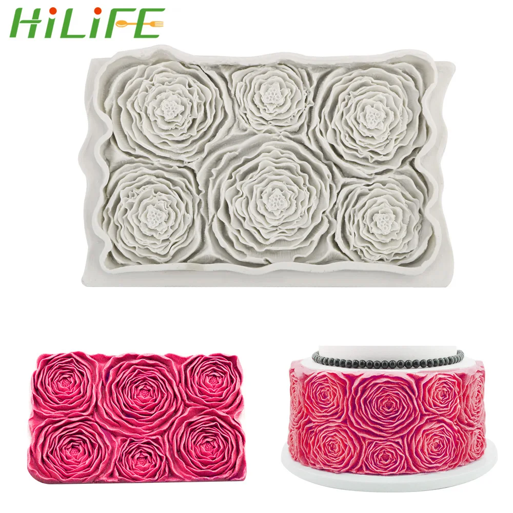 

HILIFE Розочка Силиконовая Форма торт случайный цвет украшения инструменты выпечки форма Sugarcrafts шоколадная кайма для мастики