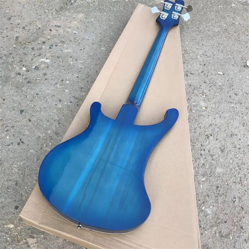 Rick 4003 modelo Ricken 4 cuerdas cuerpo de Ceniza con cuello a través bajo eléctrico guitarra Океанский bluecolor Envio