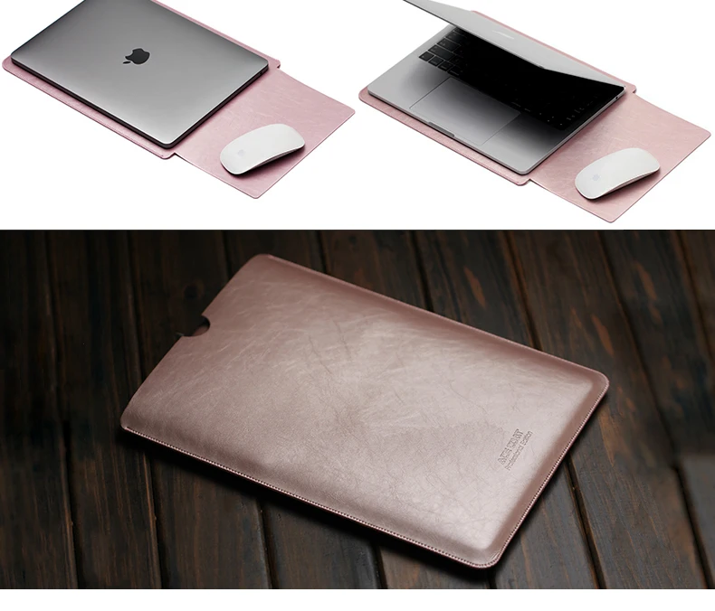 ACECOAT микрофибра pu кожаный чехол протектор сумки для Macbook Air Pro Retina13 12 15 16 чехол для ноутбука для macbook pro 13 Чехол