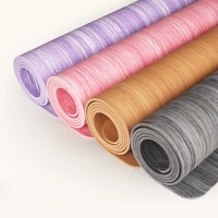 poe material light luxury fitness yoga mat wood grain non slip yoga mat widening 68cm shop tensile durable mat