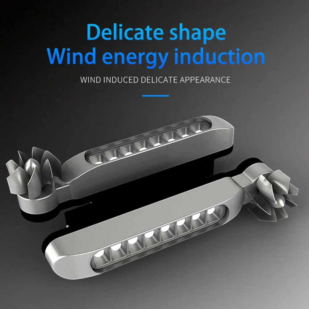 1 шт. 8 светодиодный дневный светильник DRL налобный ветряная энергия поколение