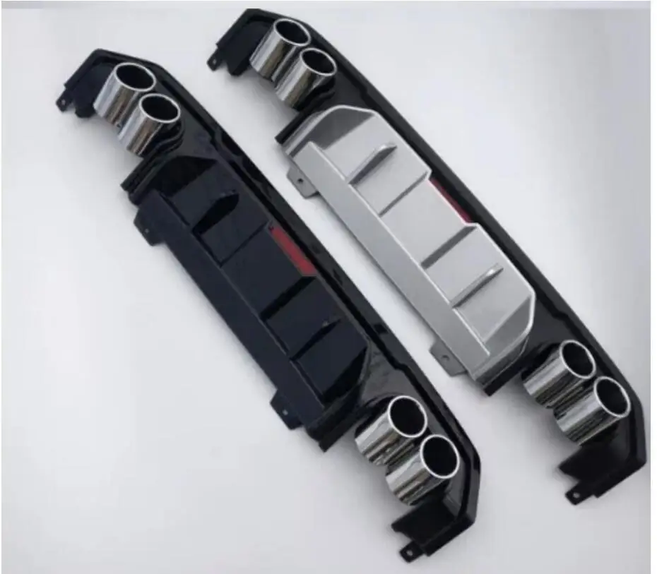 ABS Специальный 4 выпускной трубы черный праймер Автомобильный задний бампер для