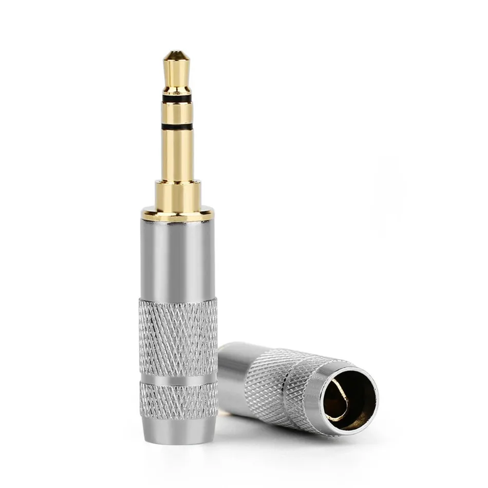 Аудио разъем 3 5 разъемы для наушников стерео Позолоченные ID 8 мм Hifi провод штекер |