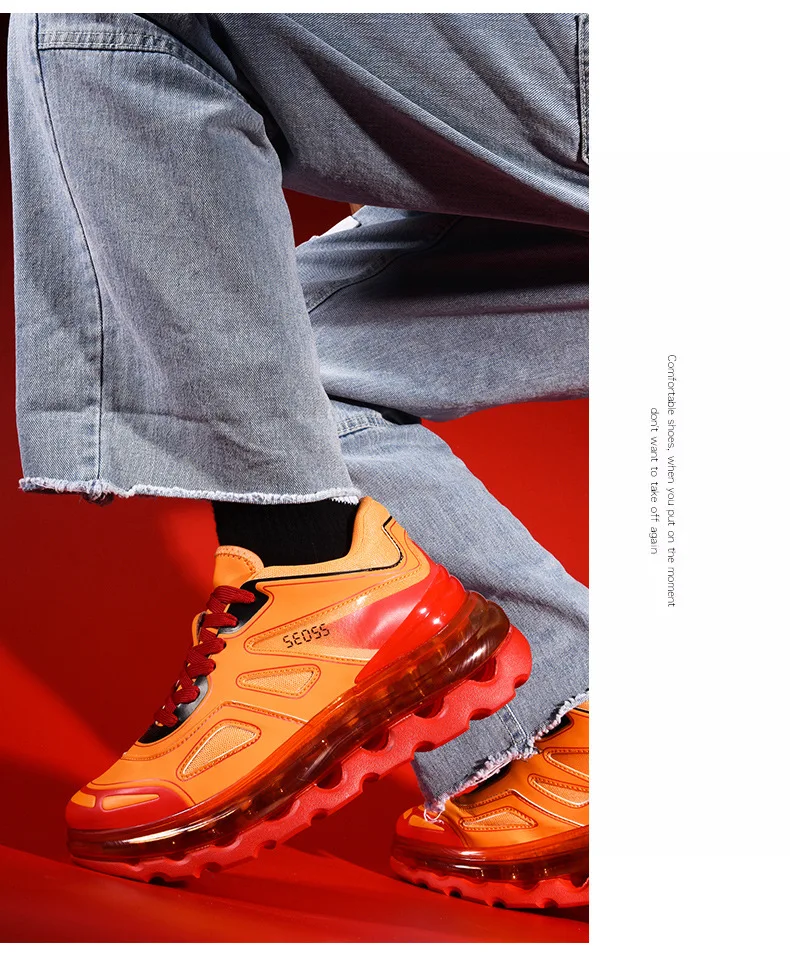 Men's Sneakers Autumn New Classic Luxury Daddy Chunky Shoes Full Palm Air Cushion Thick Soled Sports Running Shoes