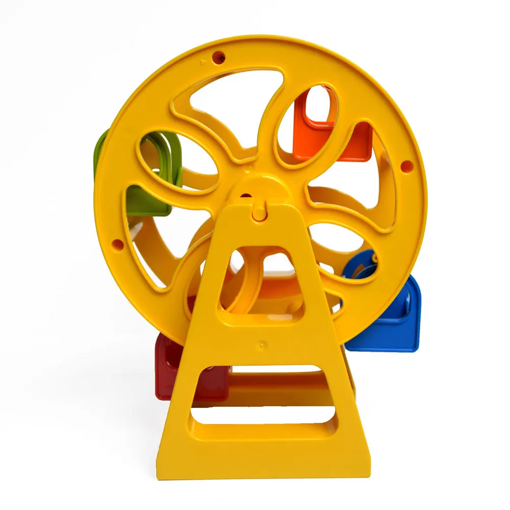 Большой блок поезд парк большие строительные блоки колесо обозрения горка