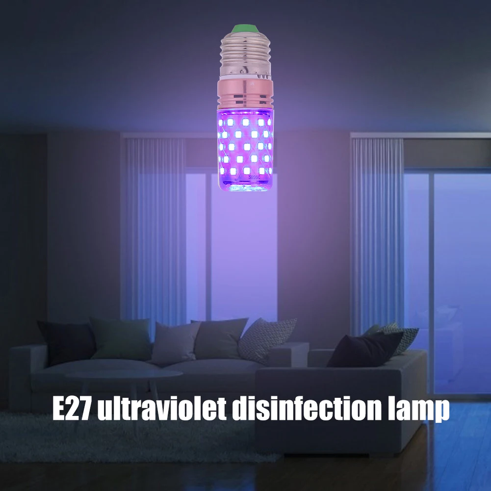 60 Вт ультрафиолетовая гермицидная лампа E27 Led UV C светильник с дистанционным Управление 99% антибактериальные