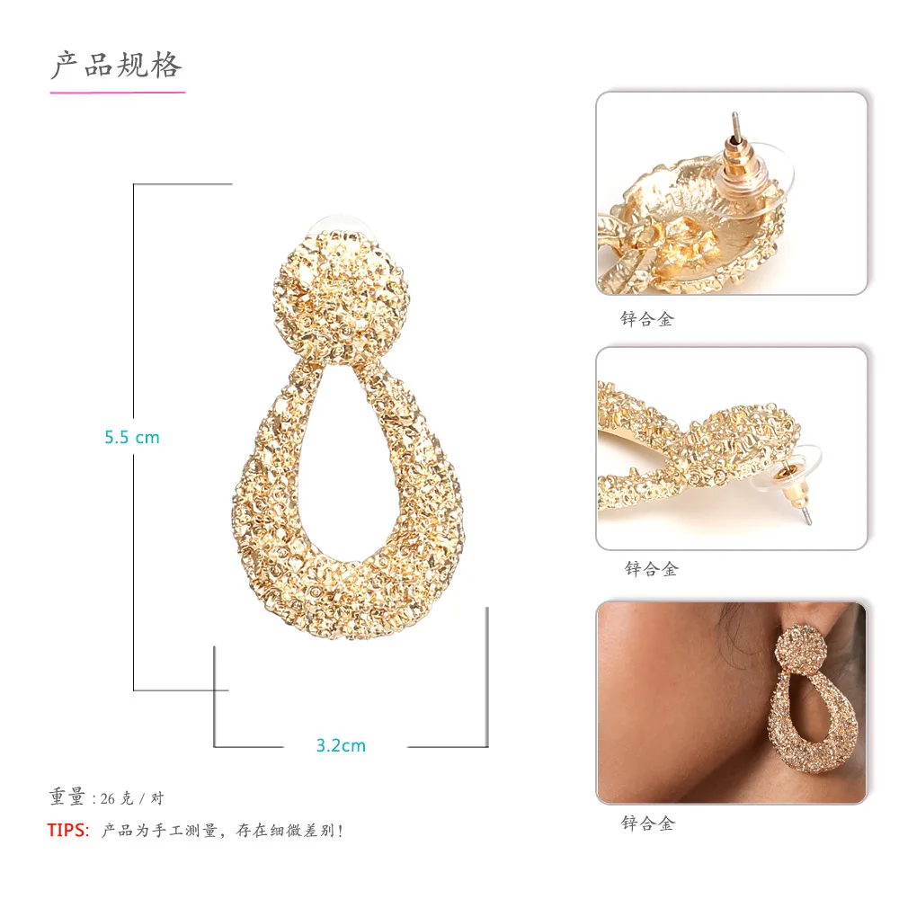 Bohemian Earrings For Women Relief Fowers Earring 2019 long Resin Style Female Geometry Elegant Jewelry | Украшения и аксессуары