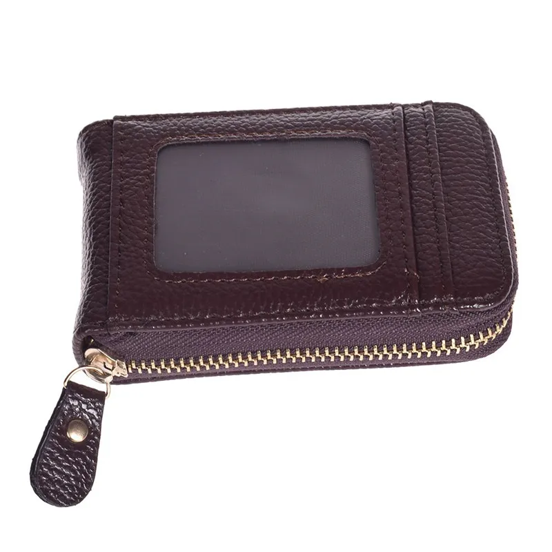 Мужской кошелек из натуральной кожи с отделением для кредитных карт RFID