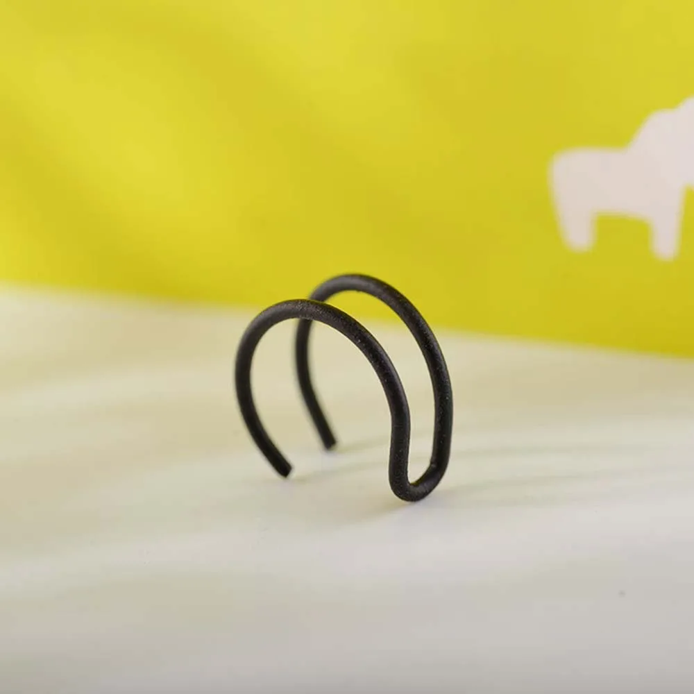 1/5 шт. Модные клипсы в стиле панк-рок для проколотых ушей простые серьги из сплава