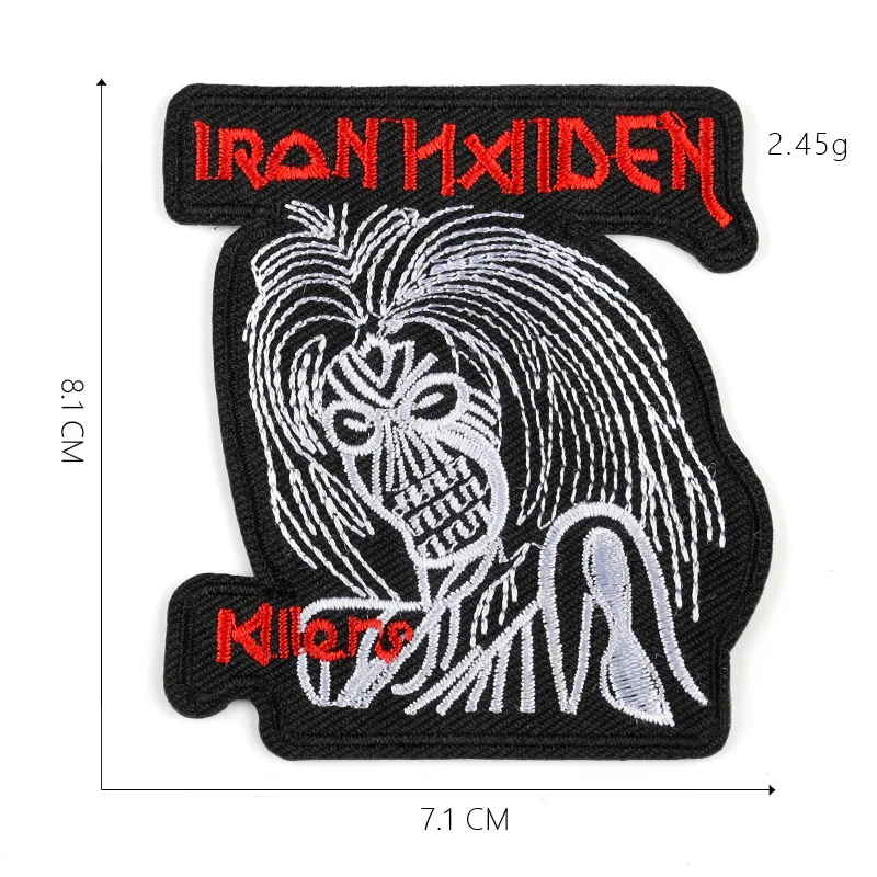

Halloween skull Ghost head Series For Ironing on Embroidered Patches For Hat Jeans Sticker Sew-on Clothes Iron Patch Applique