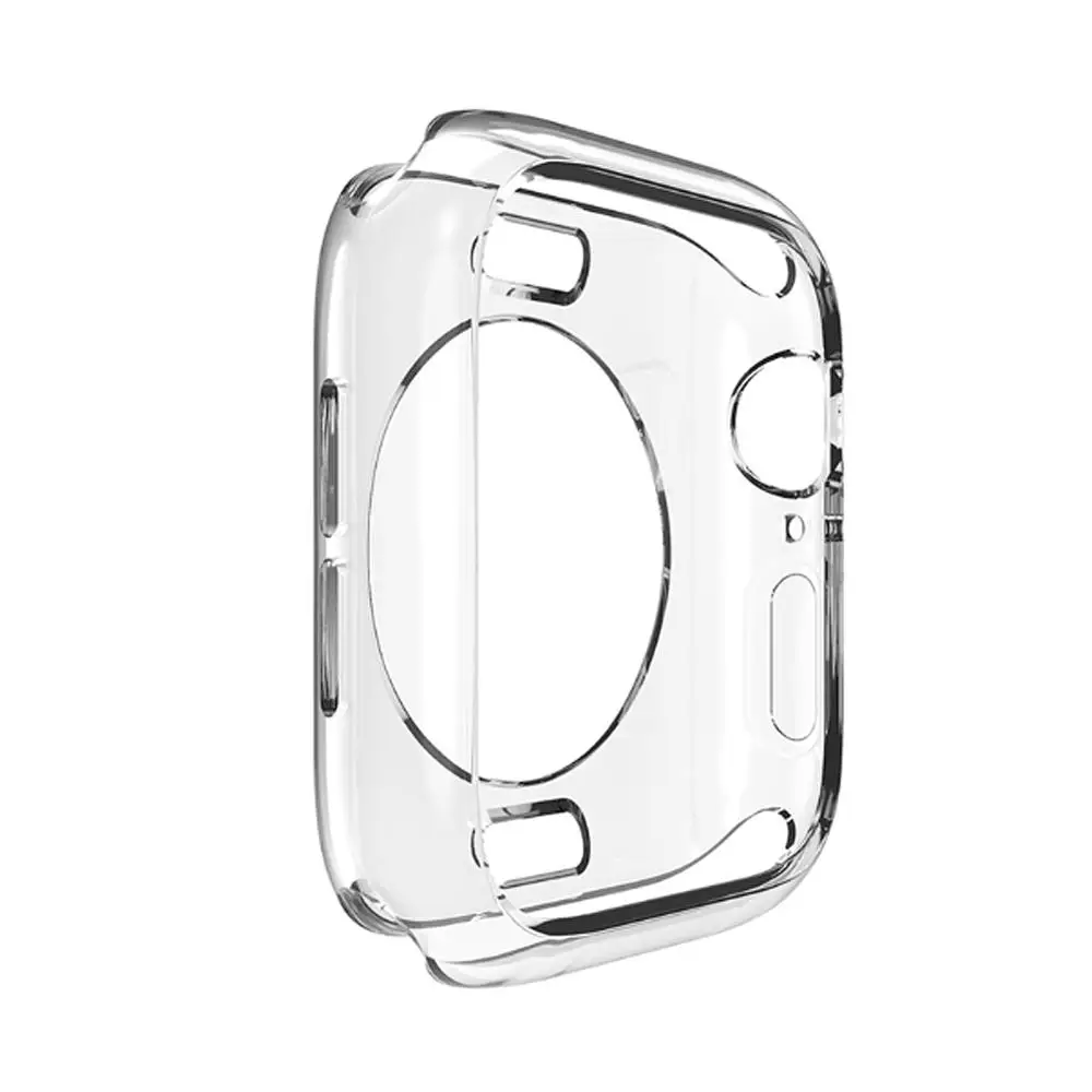 40 мм 44 прозрачный защитный чехол для часов Apple Watch 5/4/3/2/1 42 38 мягкий силиконовый s