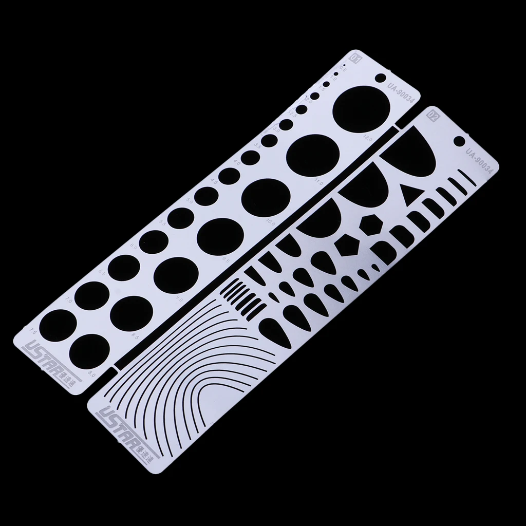 Metal Etched Tool Scribing Panel Rivet Model Template Engrave Forming Block