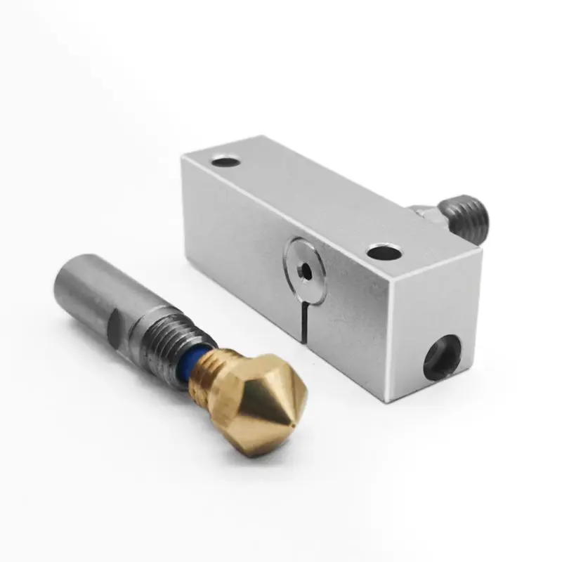 1 комплект MK10 все металлические Hotend с нагревательным блоком резьбовое сопло для