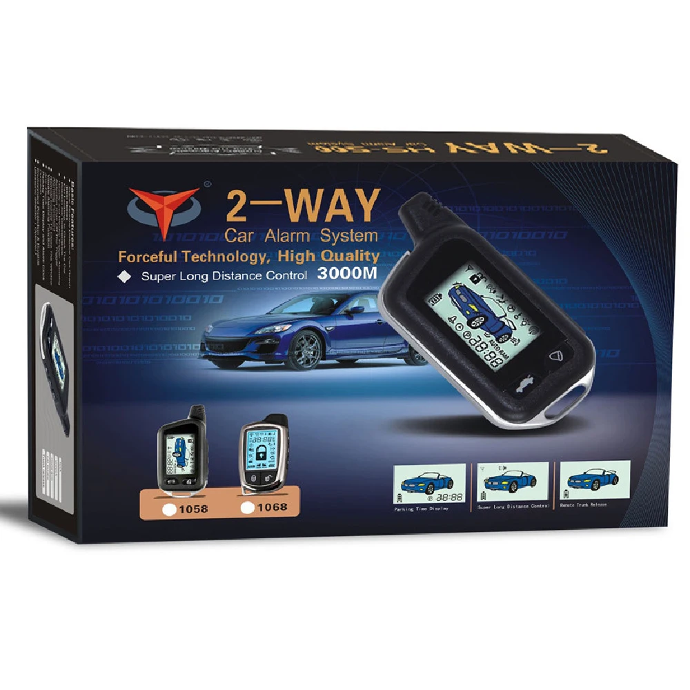 Двусторонняя Автомобильная охранная сигнализация система безопасности 12 В