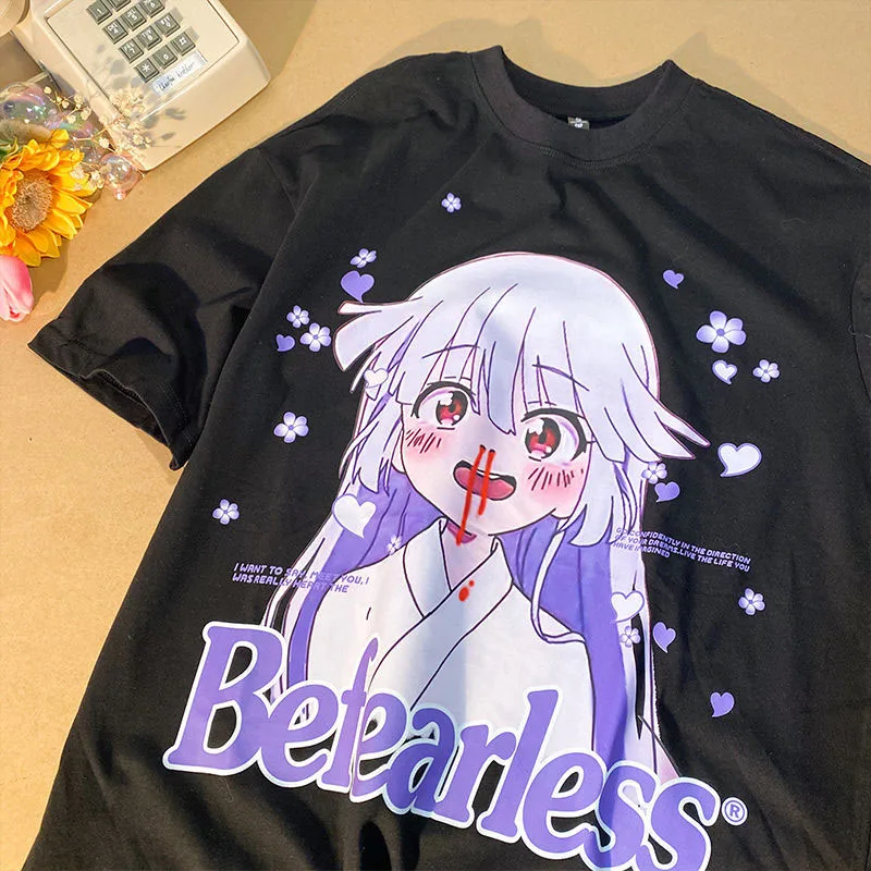 

Summer Sexy Female Tee Aesthetic Loose Women Y2K T-shirt Punk Dark Grunge Streetwear Ladies Tops Gothic Tshirts Harajuku Clothes