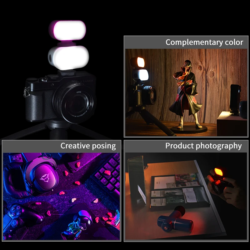 Seafrogs ST-15 Мини Карманные RGB Видеолаги 5600K Светодиодный светильник для камеры 750 мАч