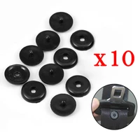 10 pairs seat belt button buckle stop universal fit stopper kit black car safety seat belt stopper spacing limit buckle clip