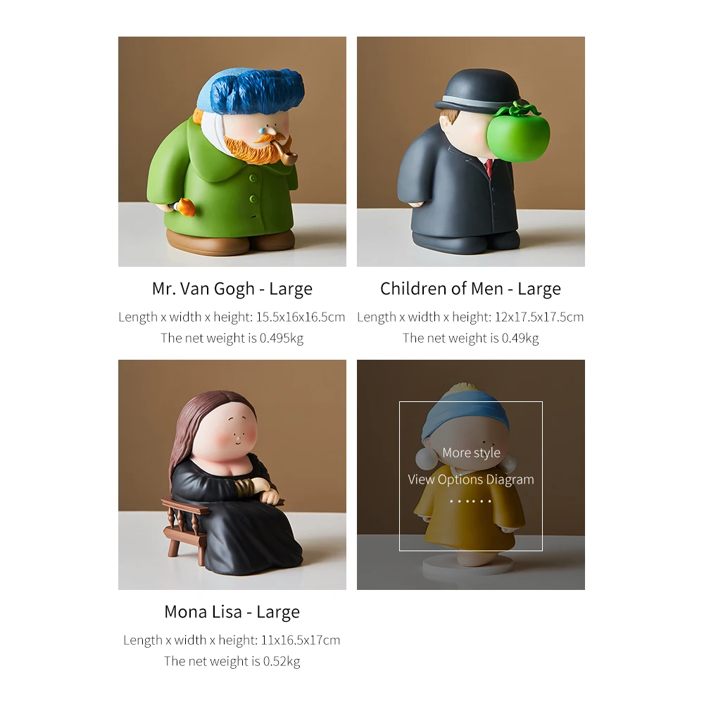 

Living Room Decoration Gift Creative Artist Figurines Desk Decoration Cartoon Character Model Nordic Home Decoration Accessories