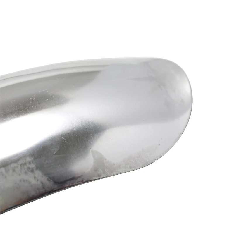 Мотоциклетный алюминиевый Неокрашенный Серебряный передний брызговик короткий