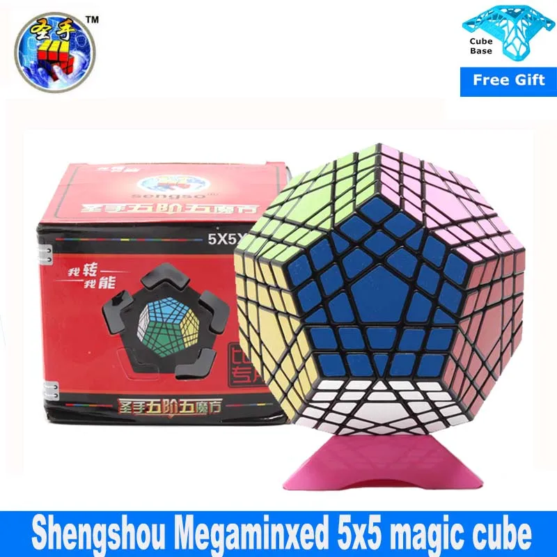 Shengshou Megaminxed 5x5 волшебный куб 12-сторонние SengSo Додекаэдр stickerless Скорость